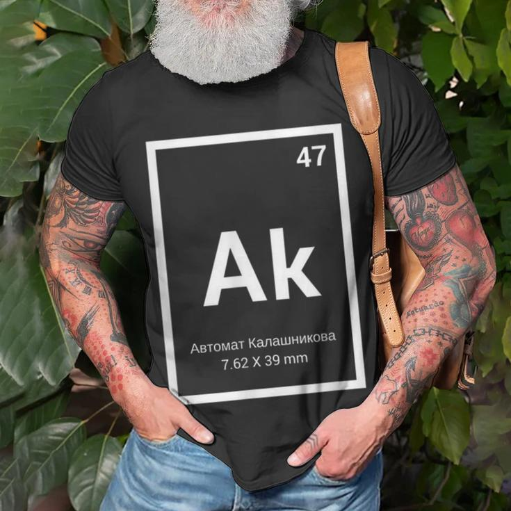 Ak-47 Periodic Table Style T-Shirt Gifts for Old Men
