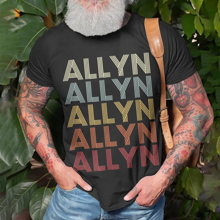 Allyn Washington Allyn Wa Retro Vintage Text T-Shirt Gifts for Old Men