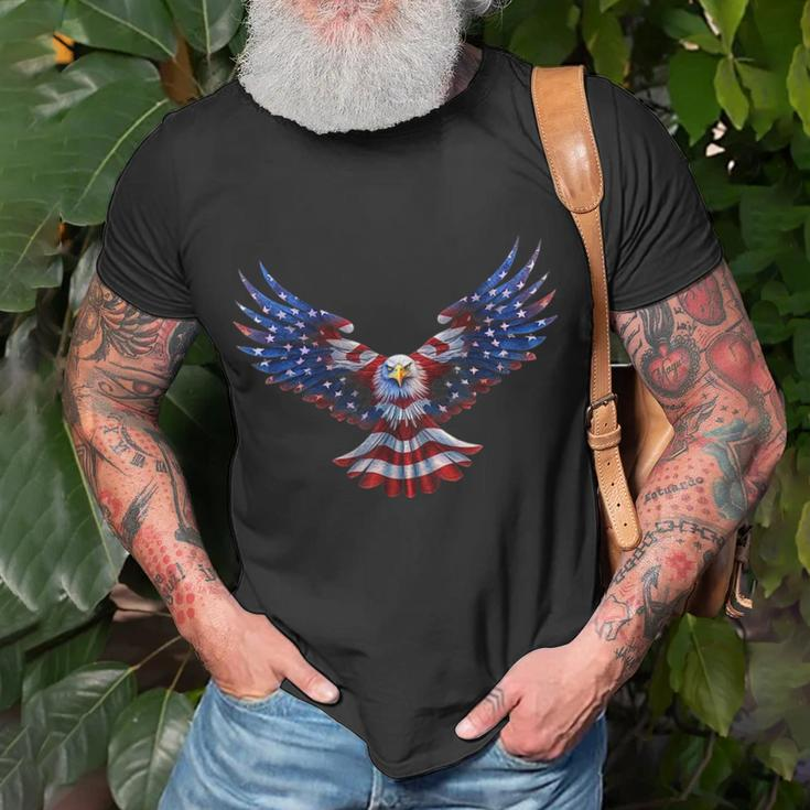 American Eagle Flag Usa 4Th Of July Unisex T-Shirt Gifts for Old Men