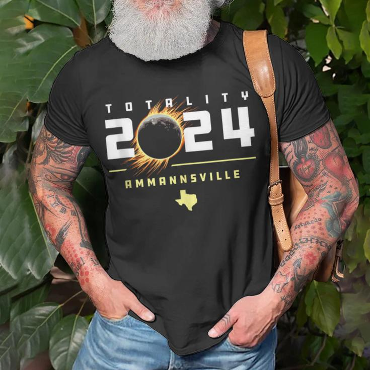 Ammannsville Texas 2024 Total Solar Eclipse T-Shirt Gifts for Old Men