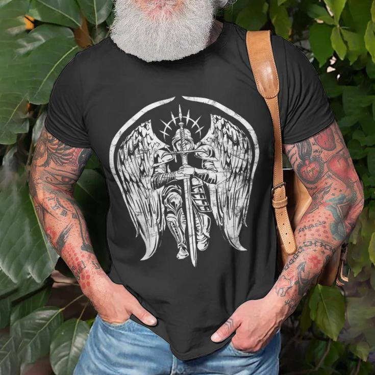 Angel Archangel Michael Warrior Gift Unisex T-Shirt Gifts for Old Men
