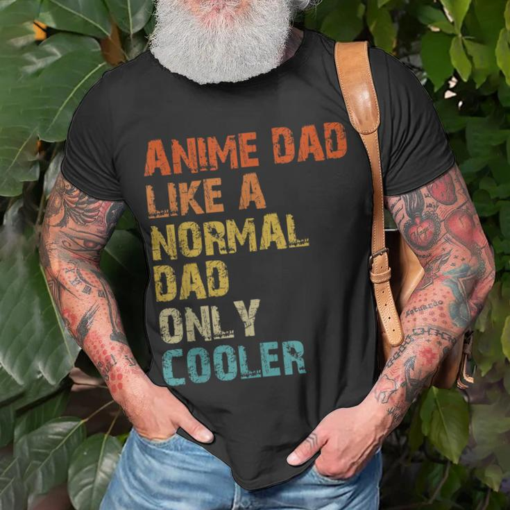 Anime Dad Like A Normal Dad But Cooler Fathers Day Anime Gift For Women Unisex T-Shirt Gifts for Old Men