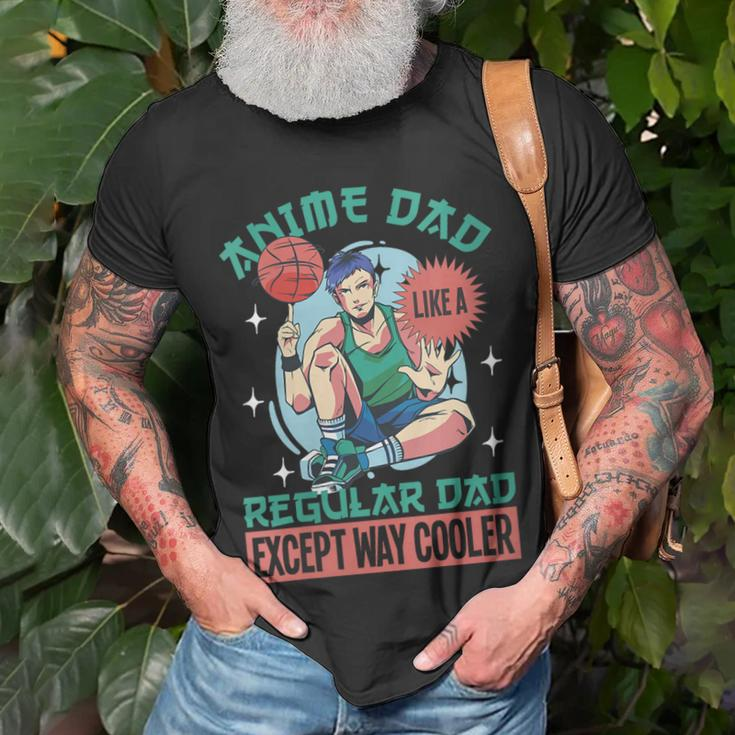 Anime Dad Like A Regular Dad Except Way Cooler Gift For Womens Gift For Women Unisex T-Shirt Gifts for Old Men