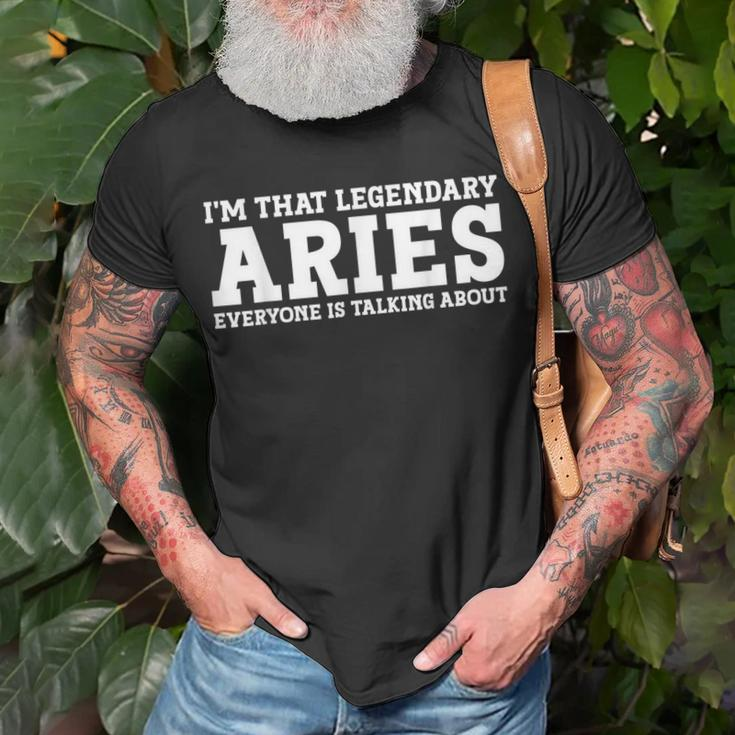 Aries Personal Name Funny Aries Unisex T-Shirt Gifts for Old Men