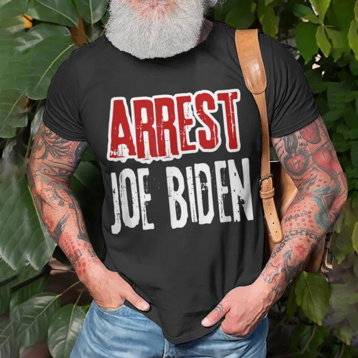 Arrest Joe Biden Lock Him Up Political Humor T-Shirt Gifts for Old Men