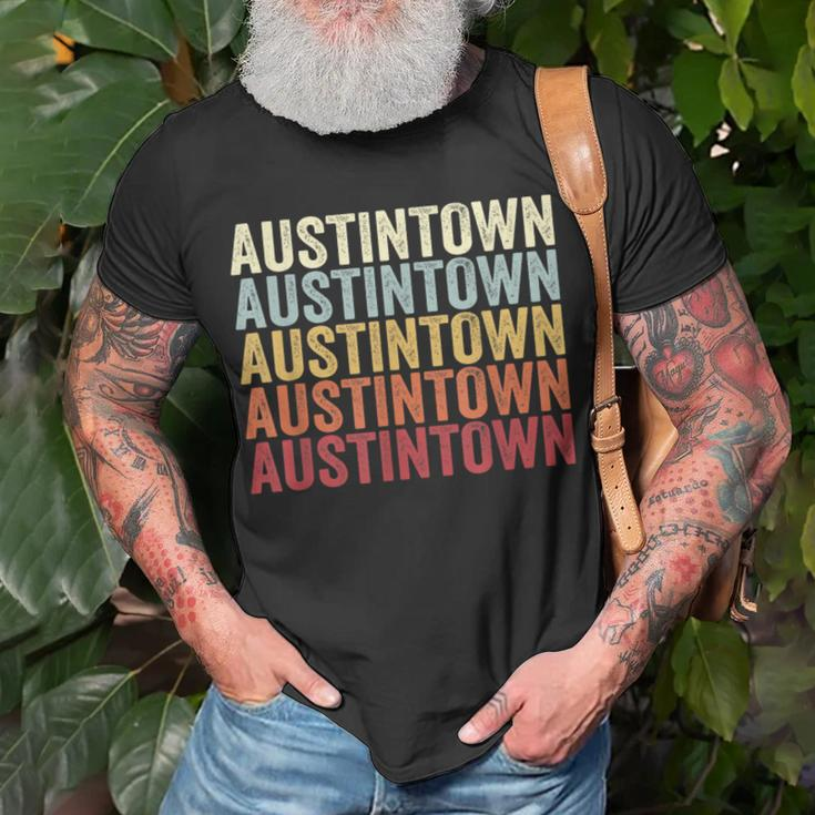 Austintown Ohio Austintown Oh Retro Vintage Text T-Shirt Gifts for Old Men