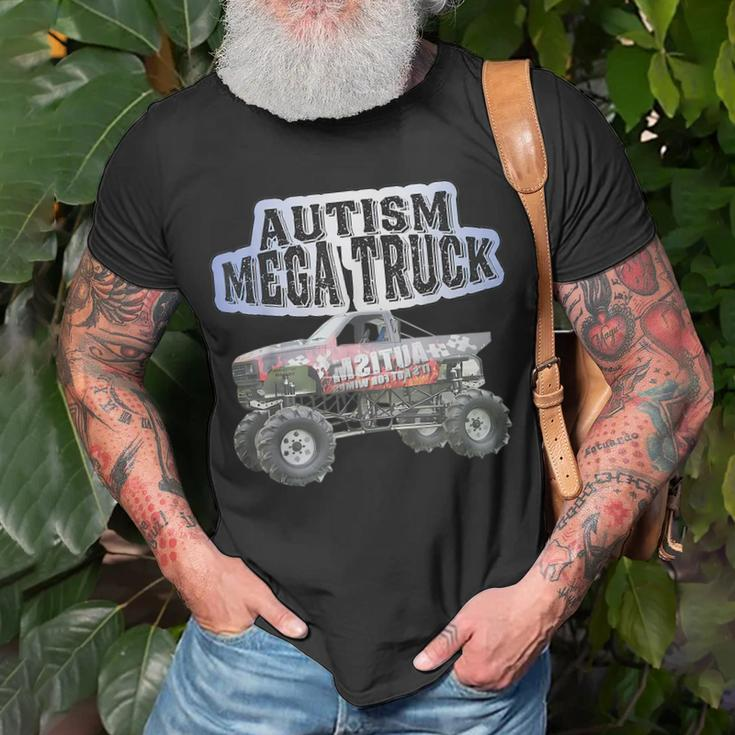 Autism Mega Truck Funny Truck Lover Autism Awareness Unisex T-Shirt Gifts for Old Men