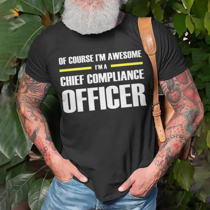 Awesome Chief Compliance Officer T-Shirt Gifts for Old Men