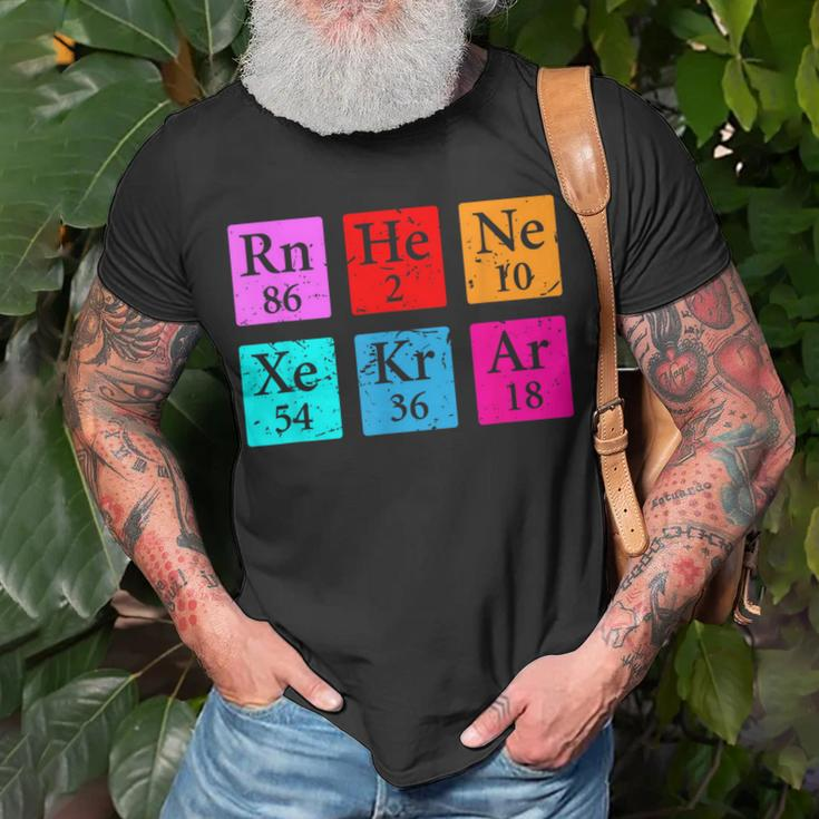 Awesome Noble Gases Science Chemical Elements T-Shirt Gifts for Old Men