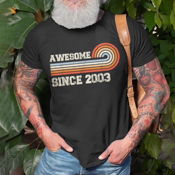 Awesome Since 2003 20Th Birthday 20 Years Old Vintage Unisex T-Shirt Gifts for Old Men