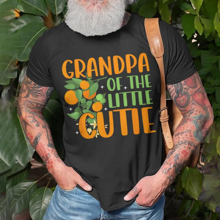 Baby Shower Orange 1St Birthday Party Grandpa Little Cutie Unisex T-Shirt Gifts for Old Men