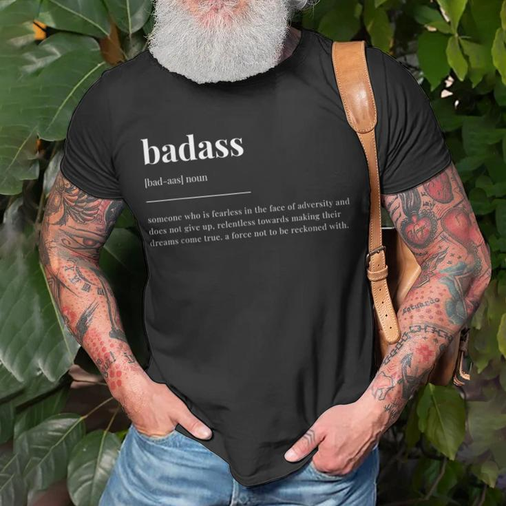Badass Definition Dictionary T-Shirt Gifts for Old Men