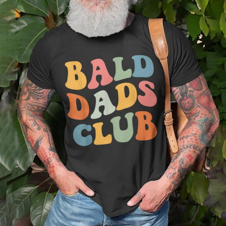 Bald Dads Club Funny Dad Fathers Day Bald Head Joke Gift For Women Unisex T-Shirt Gifts for Old Men