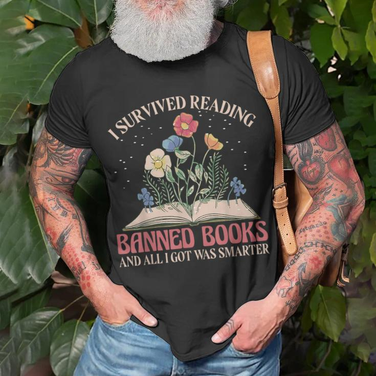 Banned Books Week Bookworm Banned Books Reader T-Shirt Gifts for Old Men