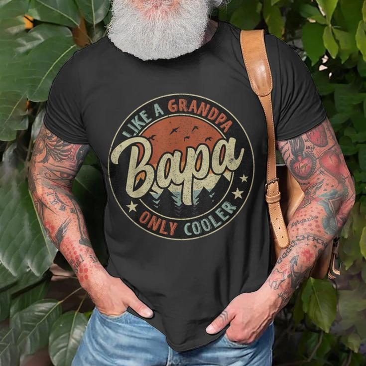 Bapa Like A Grandpa Only Cooler Vintage Retro Fathers Day Unisex T-Shirt Gifts for Old Men