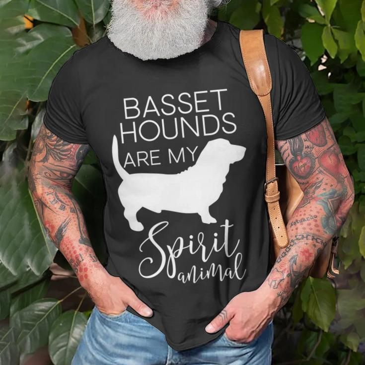 Basset Hound Dog Spirit Animal J000237 T-Shirt Gifts for Old Men