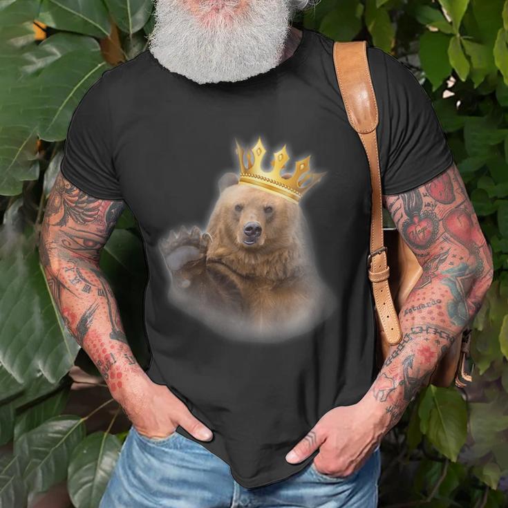 Bear King Funny Grizzly Bear Brown Bear Brown Funny Gifts Unisex T ...