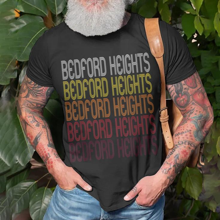 Bedford Heights Oh Vintage Style Ohio T-Shirt Gifts for Old Men