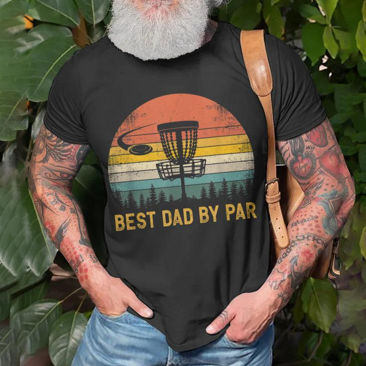 Best Dad By Par Disc Golf Dad Fathers Day Unisex T-Shirt Gifts for Old Men