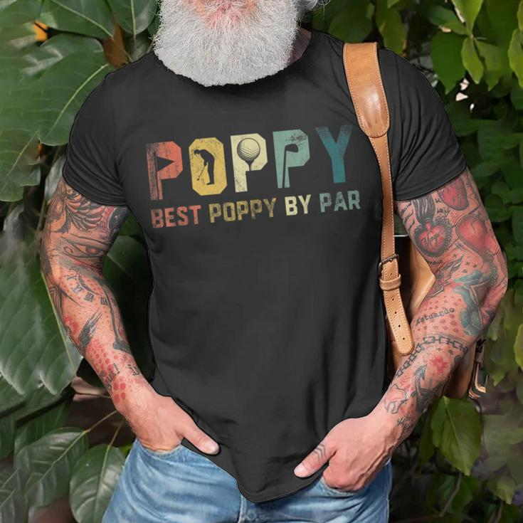Best Poppy By Par Fathers Day Gift Golf Golfer Unisex T-Shirt Gifts for Old Men
