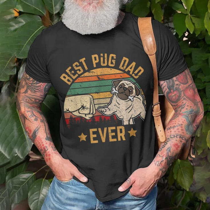 Best Pug Dad Ever Owner Lover Father Daddy Dog Gifts Unisex T-Shirt Gifts for Old Men