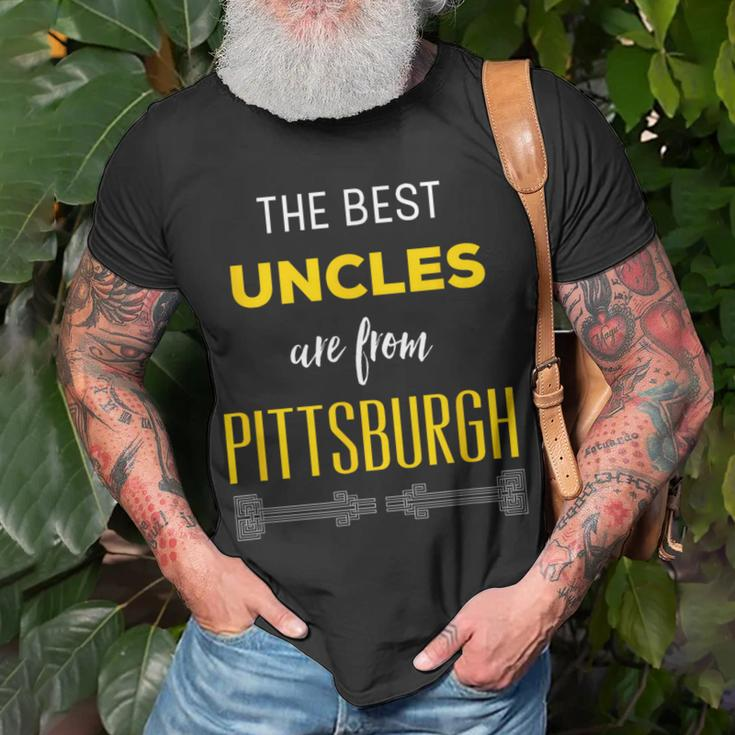 Best Uncles Are From Pittsburgh Yinzer Nephew Niece T-Shirt Gifts for Old Men