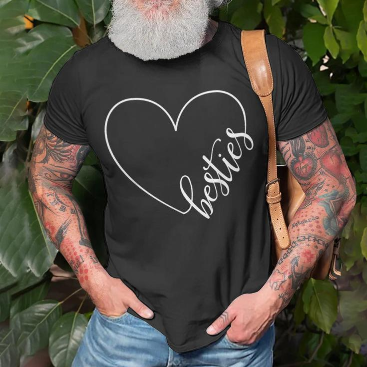 Besties Bff Best Friends Heart Friendship Cute Matching Unisex T-Shirt Gifts for Old Men