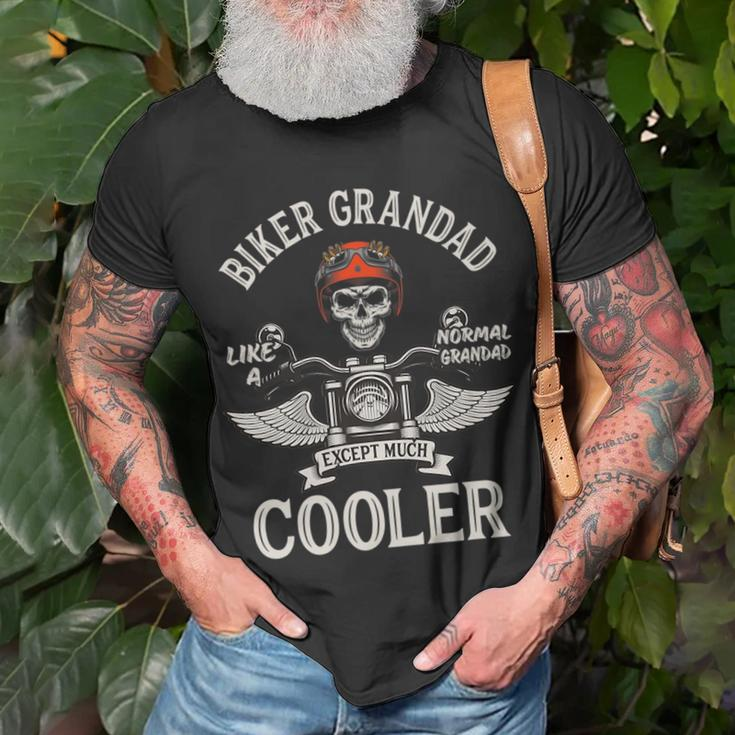 Biker Grandpa - Motorbike Grandad Biker Grandad Unisex T-Shirt Gifts for Old Men