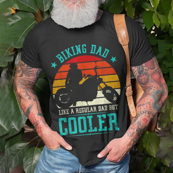Biking Dad But Cooler Motorbike For Daddy Grandad Biker Unisex T-Shirt Gifts for Old Men
