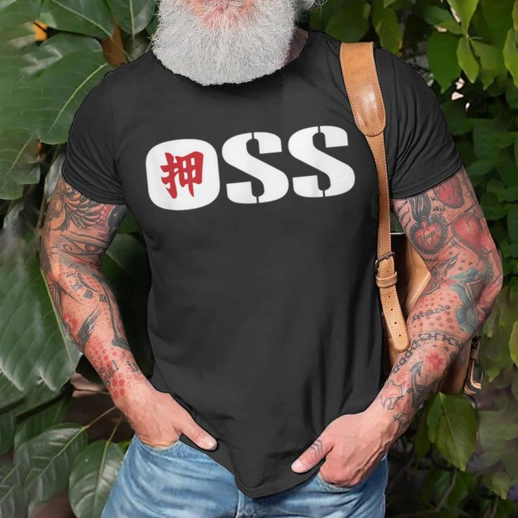 Bjj OssBrazilian Jiu Jitsu Apparel Novelty T-Shirt Gifts for Old Men