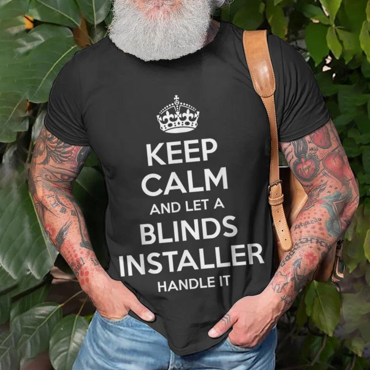 Blinds Installer Job Title Profession Birthday T-Shirt Gifts for Old Men