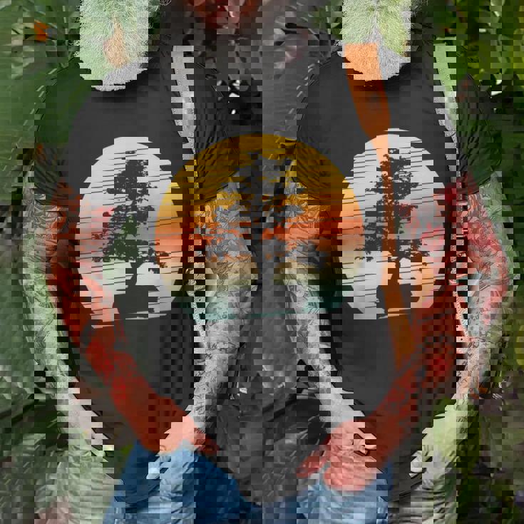 Bonsai Tree Vintage Japanese Bonsai Tree Sun T-Shirt Gifts for Old Men