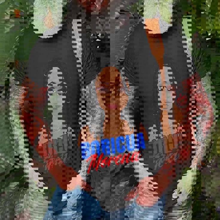 Boricua Morena V2 T-Shirt Gifts for Old Men