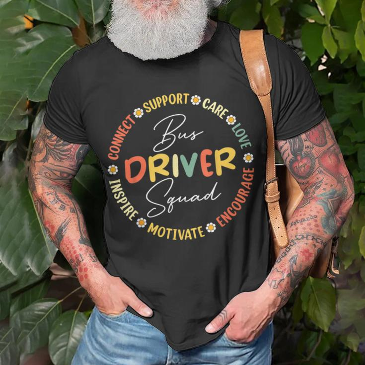 Bus Driver Squad Appreciation Week Back To School Unisex T-Shirt Gifts for Old Men