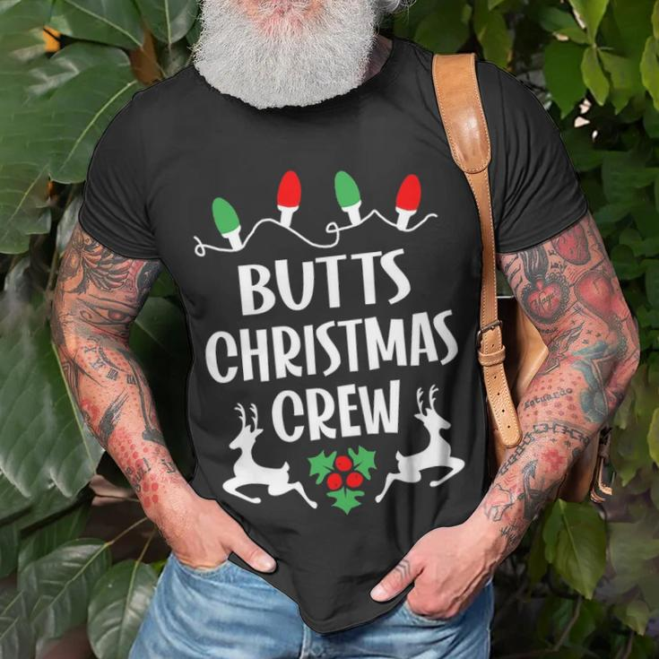 Butts Name Gift Christmas Crew Butts Unisex T-Shirt Gifts for Old Men