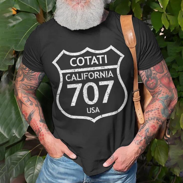 California Area Code 707 Cotati Ca Home State T T-Shirt | Mazezy