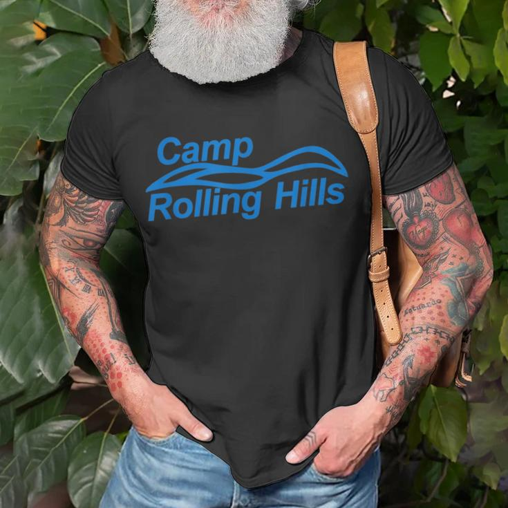 Camp Rolling Hills Sleepaway Camp Outdoor Vacations T-Shirt Gifts for Old Men