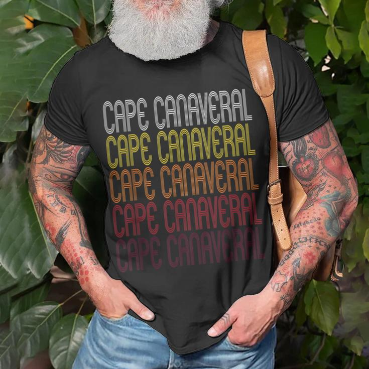 Cape Canaveral Fl Vintage Style Florida T-Shirt Gifts for Old Men
