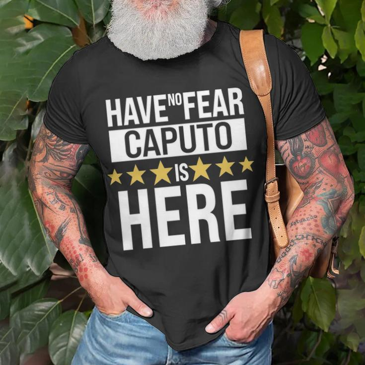 Caputo Name Gift Have No Fear Caputo Is Here Unisex T-Shirt Gifts for Old Men