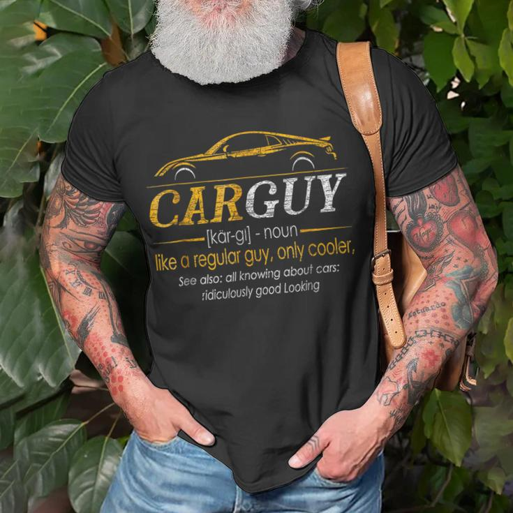 Carguy Definition Car Guy Muscle Car T-Shirt Gifts for Old Men