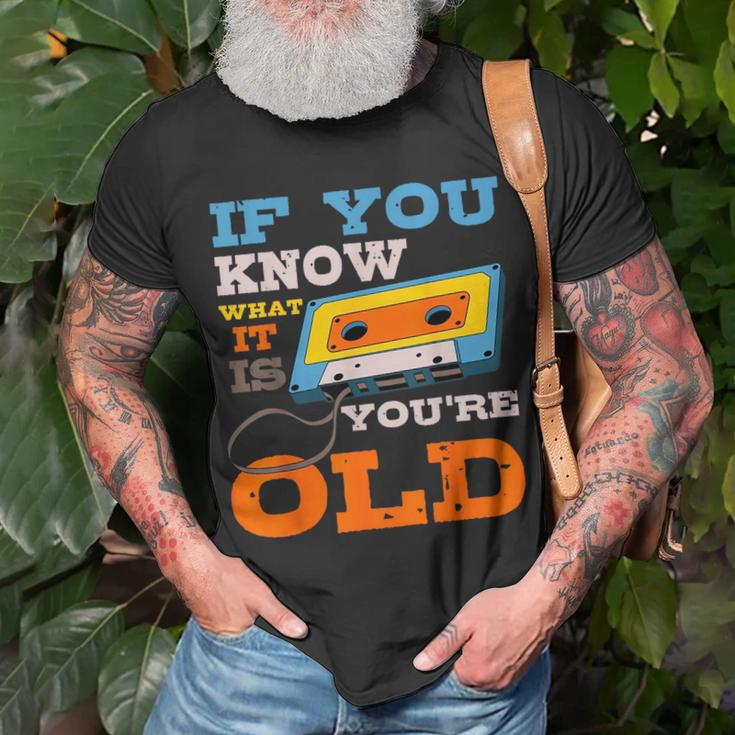 Cassette Tape Radio 70S 80S 90S Music Lover Unisex T-Shirt Gifts for Old Men