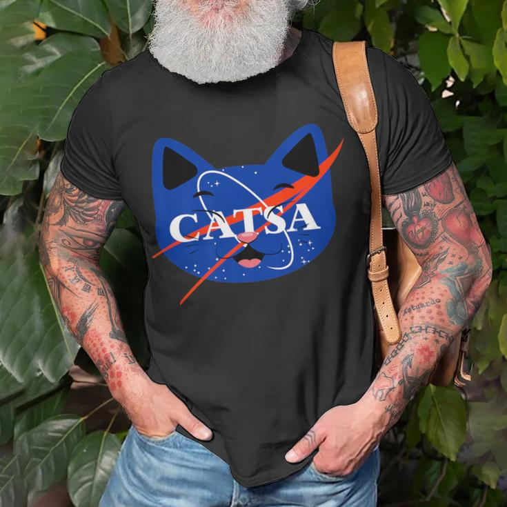 Catsa Space For Cat Lovers And Fans Of Felines T-Shirt Gifts for Old Men