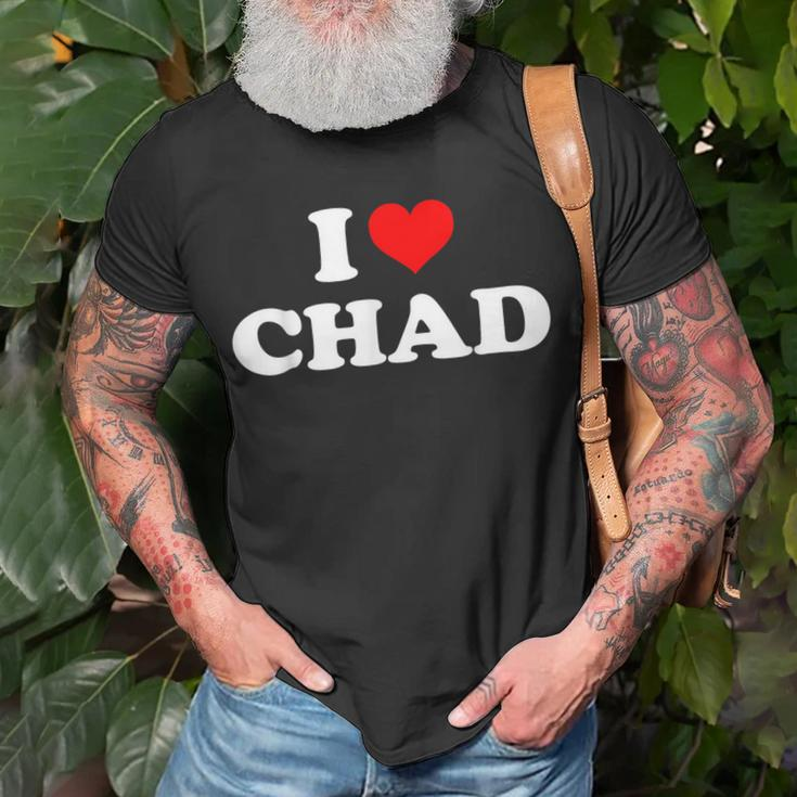 Chad I Heart Chad I Love Chad T-Shirt Gifts for Old Men