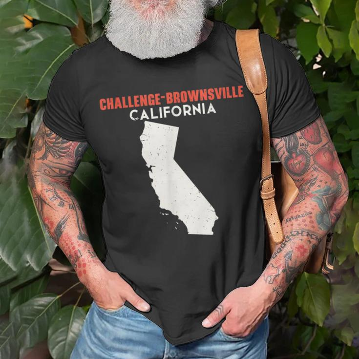 Challenge-Brownsville California Usa State America Travel Ca T-Shirt Gifts for Old Men