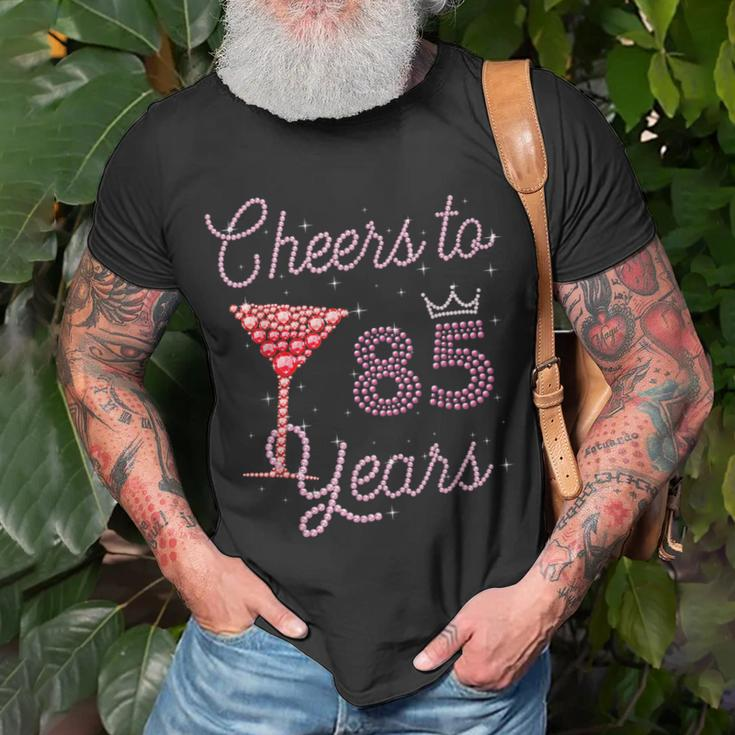 Cheers To 85 Years 85Th Birthday 85 Years Old Bday Unisex T-Shirt Gifts for Old Men
