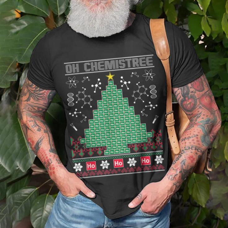 Chemist Element Oh Chemistree Ugly Christmas Sweater T-Shirt Gifts for Old Men