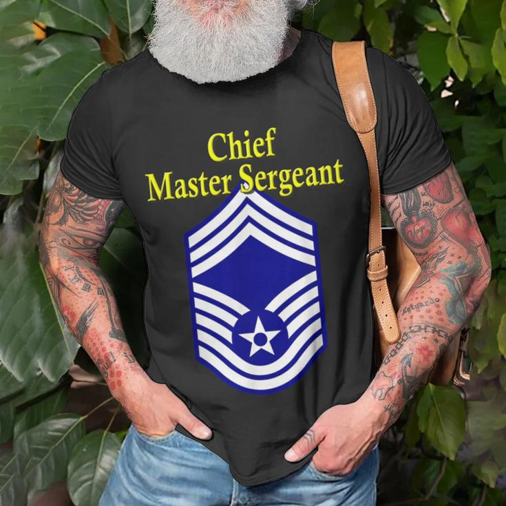 Chief Master Sergeant Air Force Rank Insignia T-Shirt Gifts for Old Men