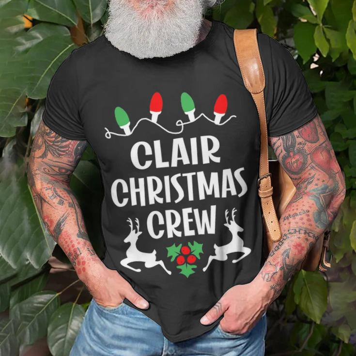 Clair Name Gift Christmas Crew Clair Unisex T-Shirt Gifts for Old Men