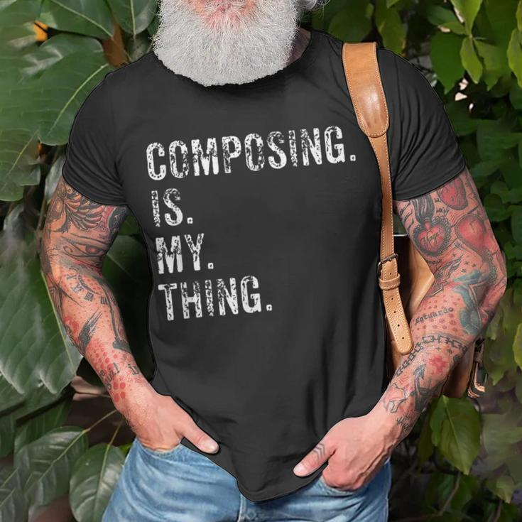 Composer Music Composer T-Shirt Gifts for Old Men