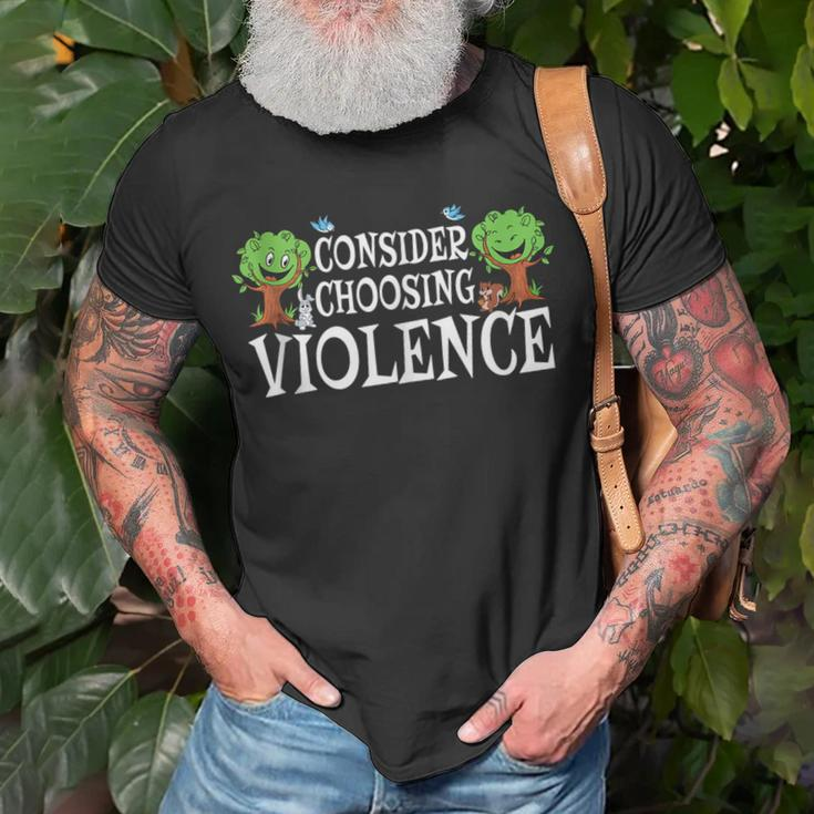 Consider Choosing Violence T-Shirt Gifts for Old Men